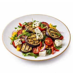 Brinjal cheese salad