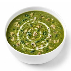 Mushroom Palak Soup at Curry Culture Restaurant